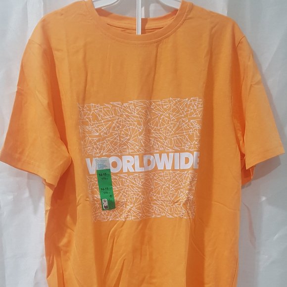 PRIMARK T-SHIRT WORLDWIDE LOGO SIZES 14-15YRS - Picture 2 of 4